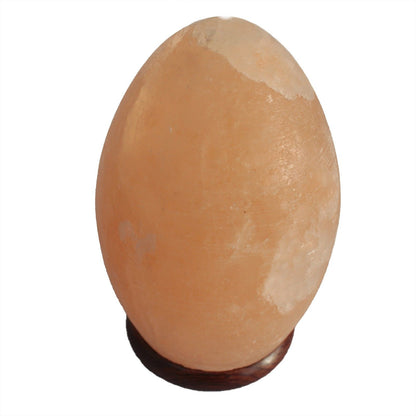 Saltlampa i äggform – träbas