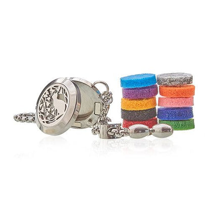 Aromaterapiarmband – Katt & blommor, 20 mm