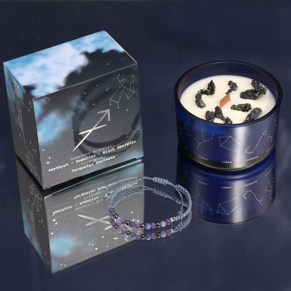 Zodiakljus med kristallarmband – Skytten