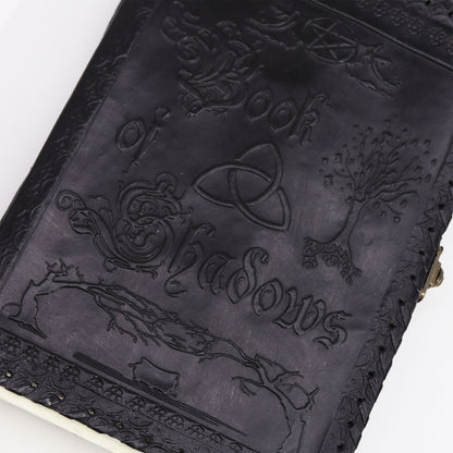 Book of Shadows – stor läderjournal, svart