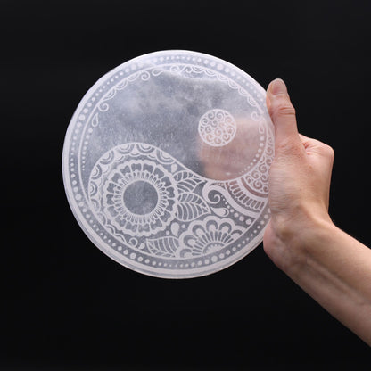 Selenitplatta – Feng Shui, 18 cm