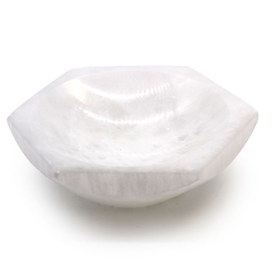 Selenitskål – hexagon, 15 cm