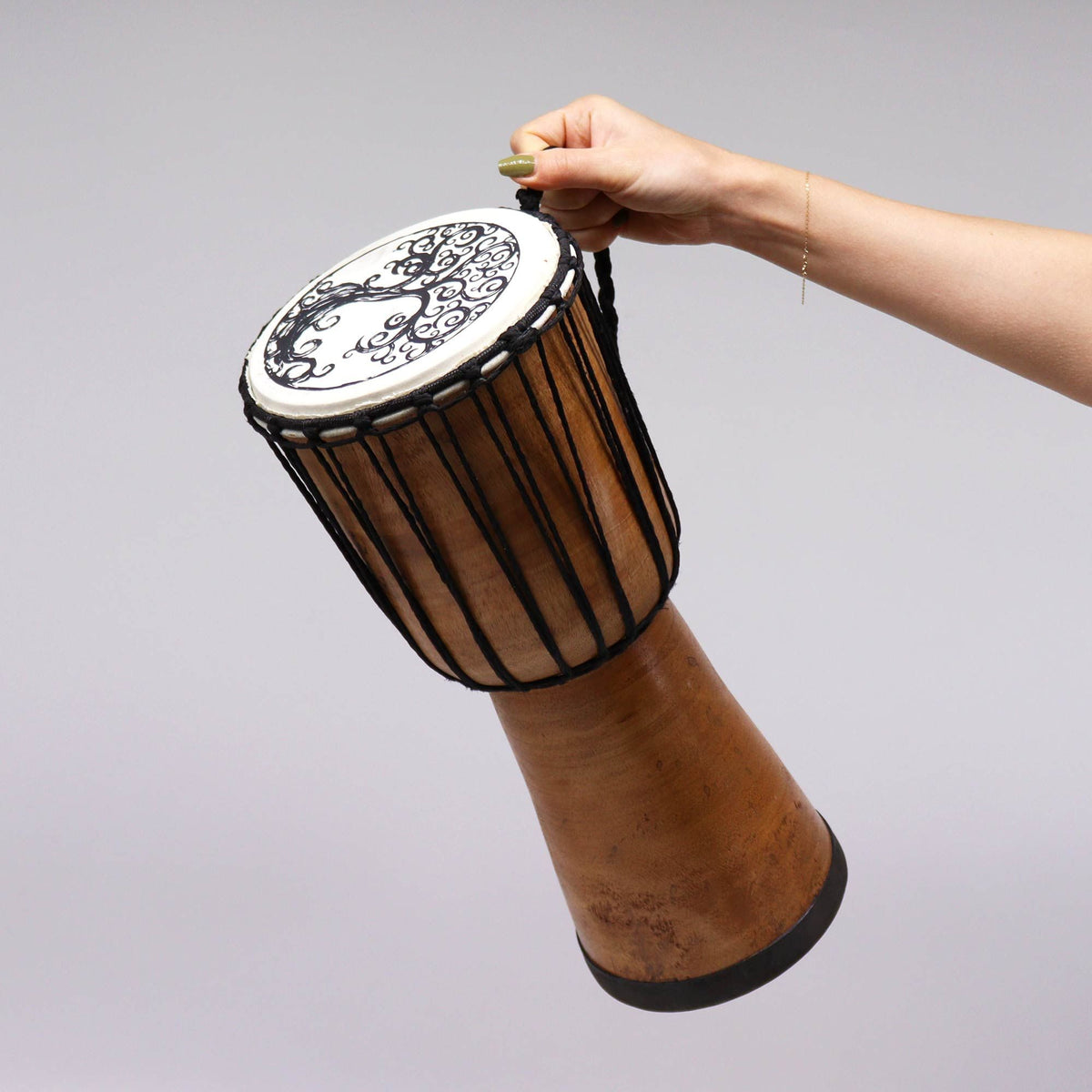 Djembe med Livets träd – 40 cm