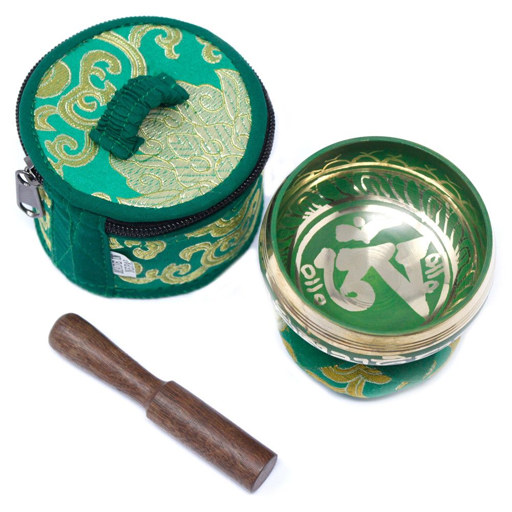 Mini-klangskålsset – grön