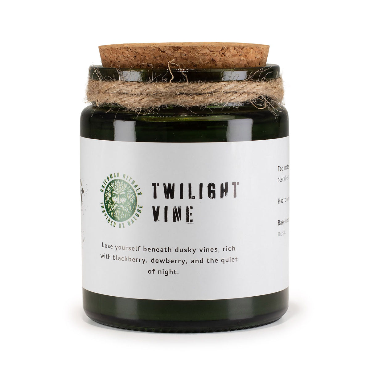 Greenman sojavaxljus med träveke – Twilight Vine