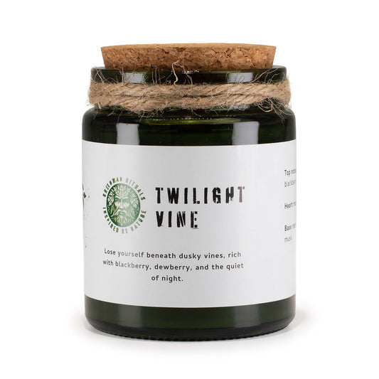 Greenman sojavaxljus med träveke – Twilight Vine