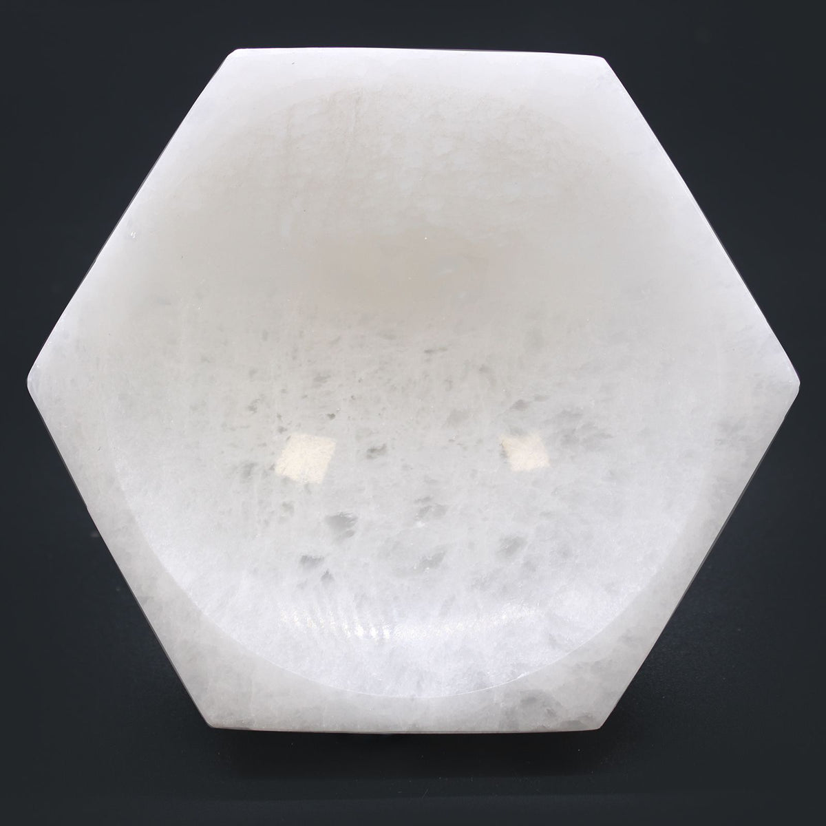 Selenitskål – hexagon, 15 cm