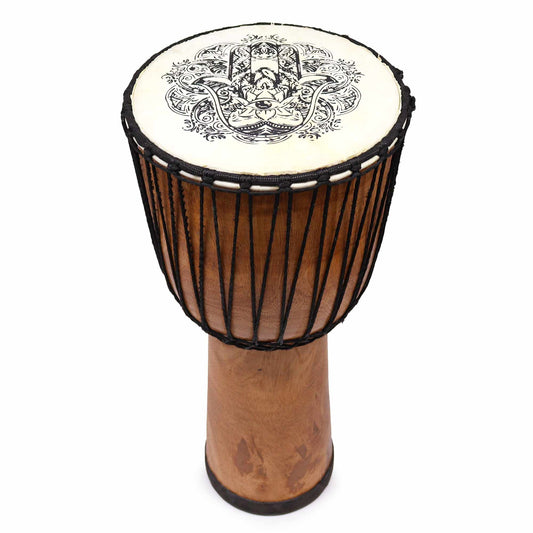 Djembe med hamsamotiv – 50 cm