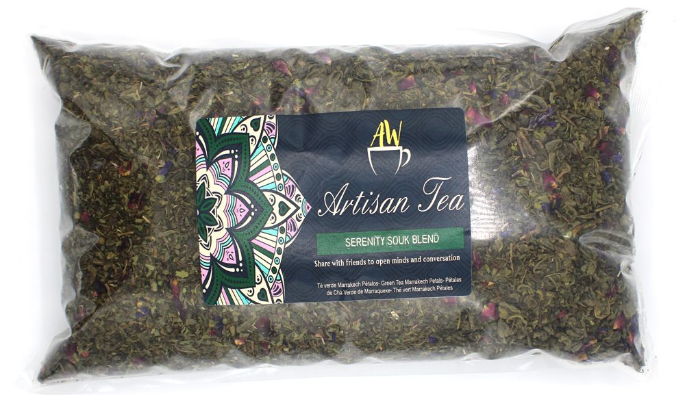 Serenity Souk – grönt te med mynta, 1 kg