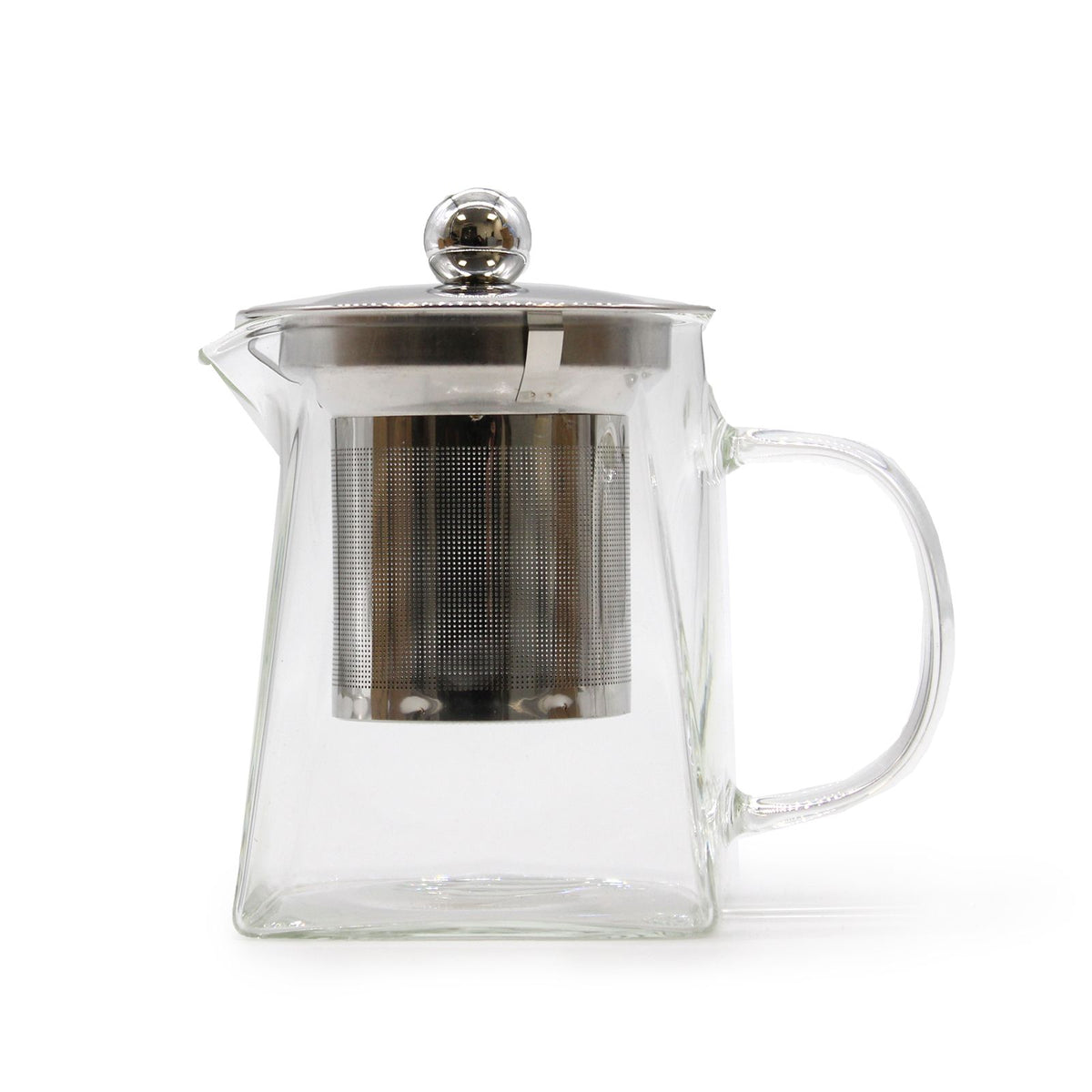 Tekanna i glas med tesil – hög modell, 350 ml