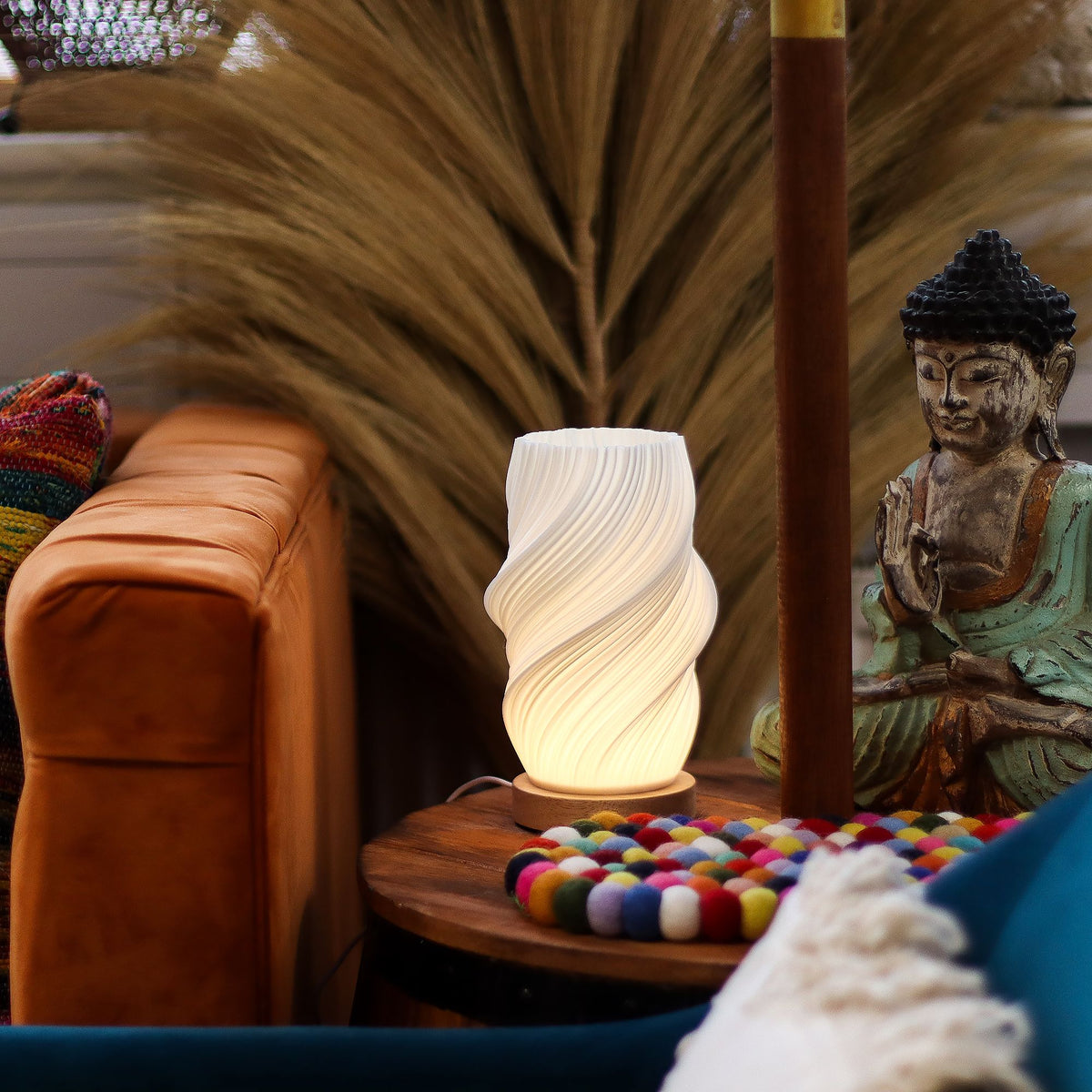New Wave USB-lampa – Cloud Twisted, 3 ljuslägen