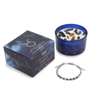 Zodiakljus med kristallarmband – Oxen