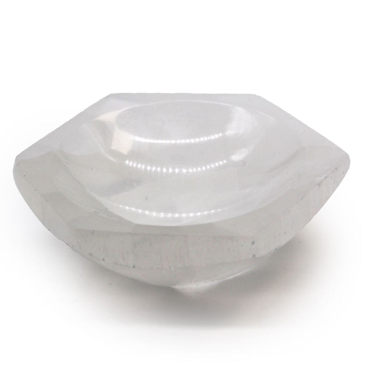 Selenitskål – hexagon, ca 10 cm