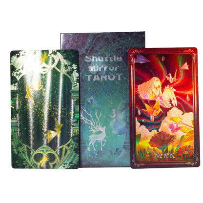 Tarotkort Shuttle Mirror – holografisk folie & guidebok