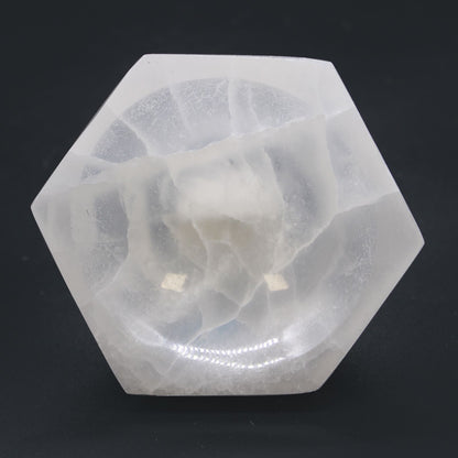 Selenitskål – hexagon, ca 10 cm