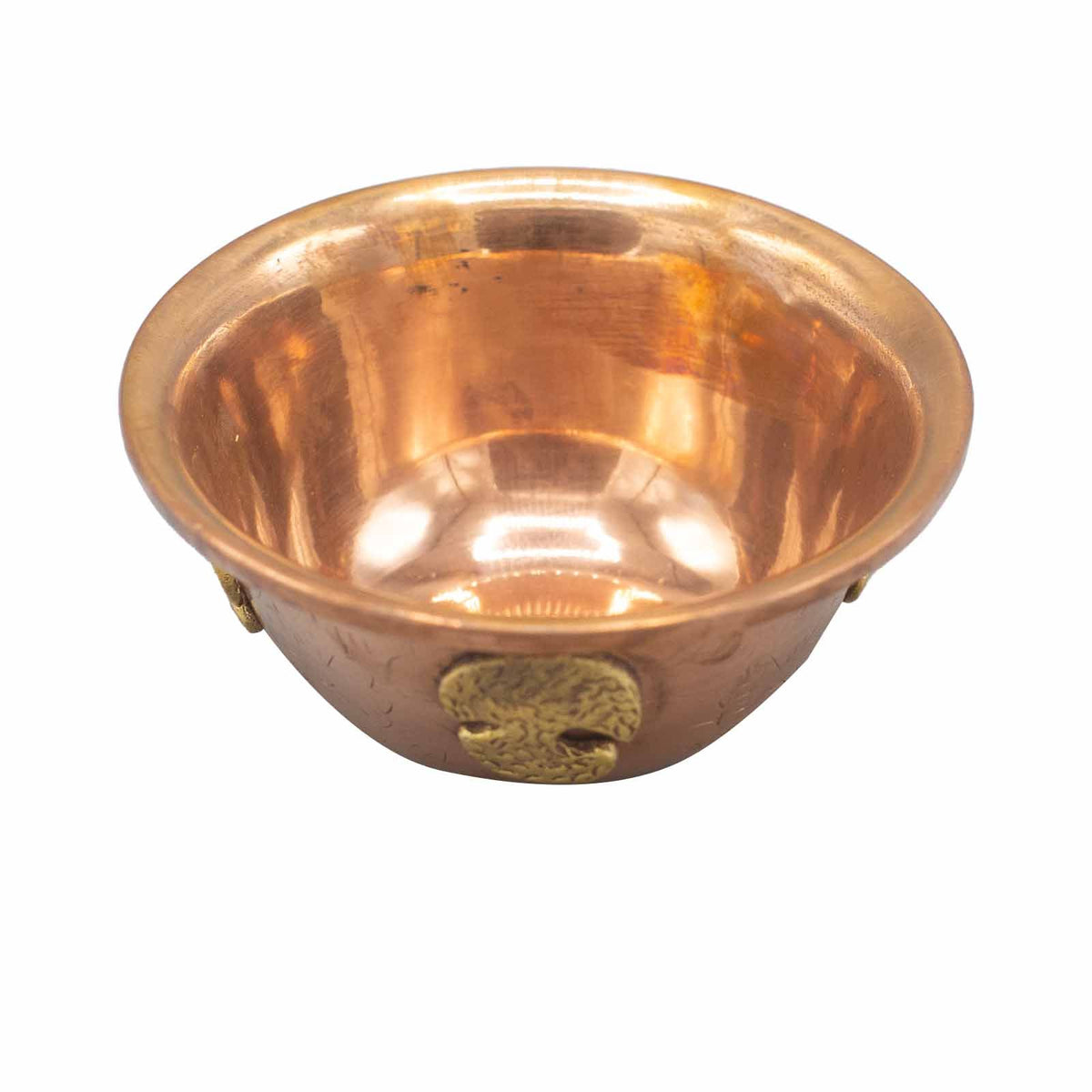 Ritualskål i kopparfinish – Livets träd, 12 × 5 cm
