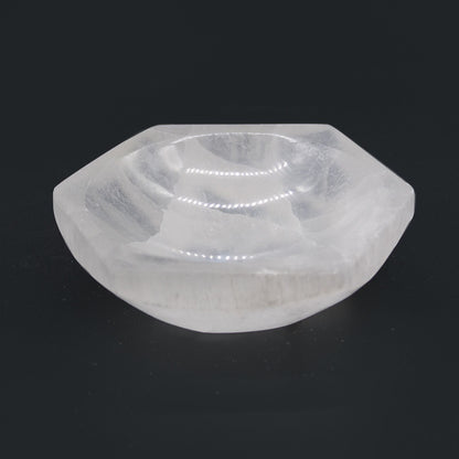 Selenitskål – hexagon, ca 10 cm
