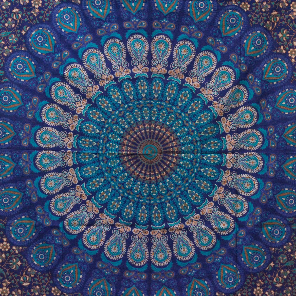 Väggtextil och överkast – klassisk mandala, 130 × 200 cm