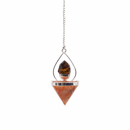 Kristallpendel Lantern of Life – solsten & tigeröga