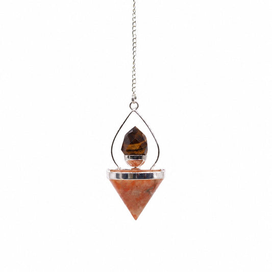 Kristallpendel Lantern of Life – solsten & tigeröga