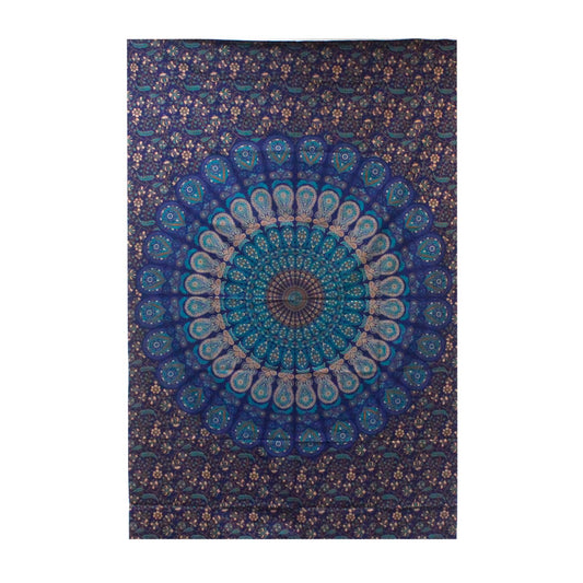 Väggtextil och överkast – klassisk mandala, 130 × 200 cm