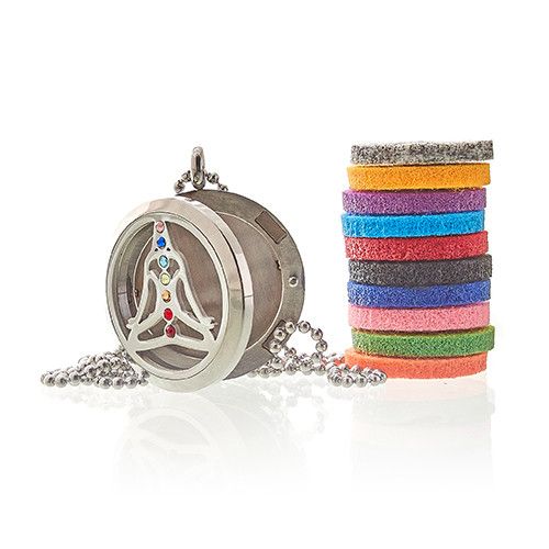 Aromaterapihalsband – Yoga chakra, 30 mm