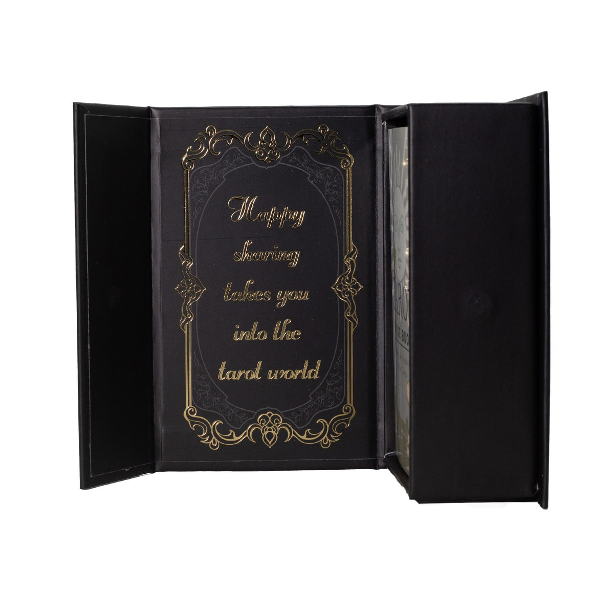 Tarotkort Gold Foil – svart & guld med guidebok
