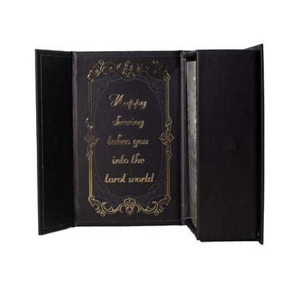 Tarotkort Gold Foil – svart & guld med guidebok