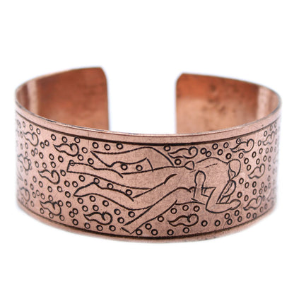Tibetanskt armband – Kamasutra, kopparfärg