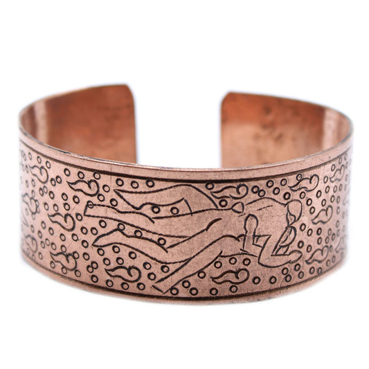 Tibetanskt armband – Kamasutra, kopparfärg