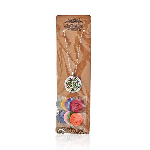 Aromaterapihalsband – Hamsa chakra, 30 mm