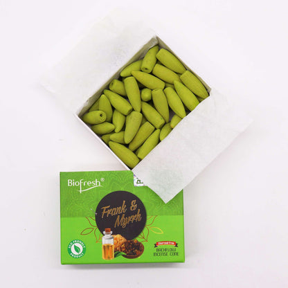 Biofresh backflow-rökelsekoner – Frankincense & myrra, 40 st