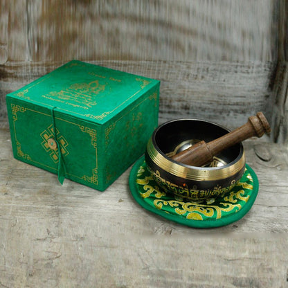Klangskålsset – Gröna Tara, 10 cm