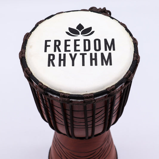 Djembe Freedom Rhythm – ljusare ton, 40 × 18 cm