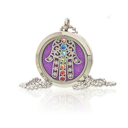 Aromaterapihalsband – Hamsa chakra, 30 mm