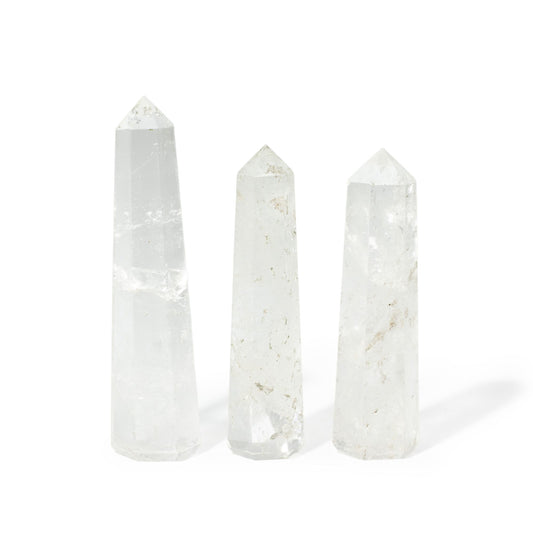 Sexsidig obelisk i bergkristall – ca 11 cm – produktbild 1
