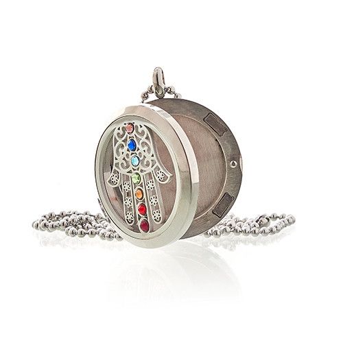 Aromaterapihalsband – Hamsa chakra, 30 mm