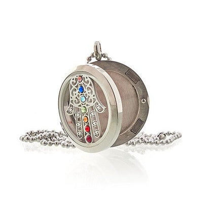 Aromaterapihalsband – Hamsa chakra, 30 mm