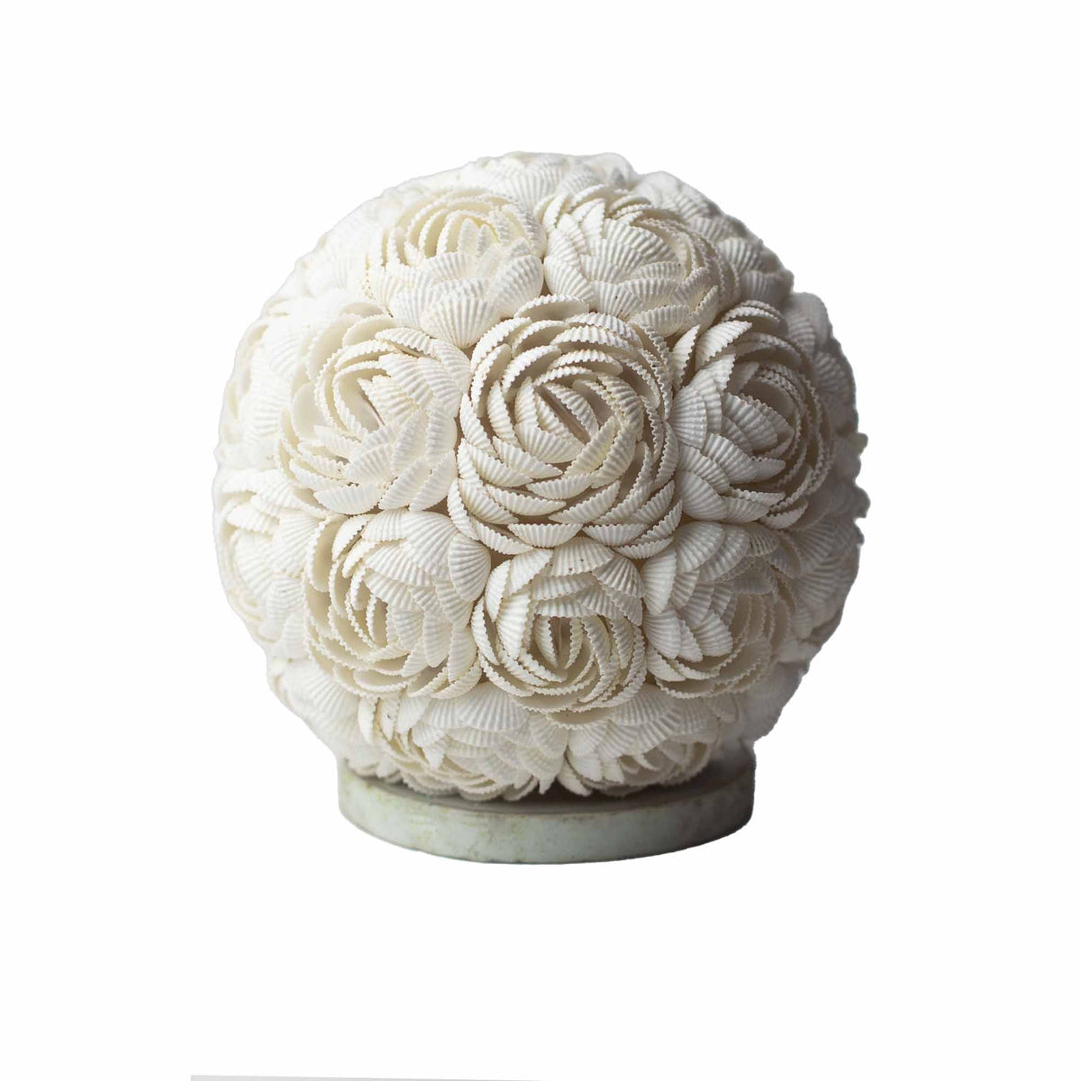 Bordslampa med snäckskal – Rose Globe, 20 cm