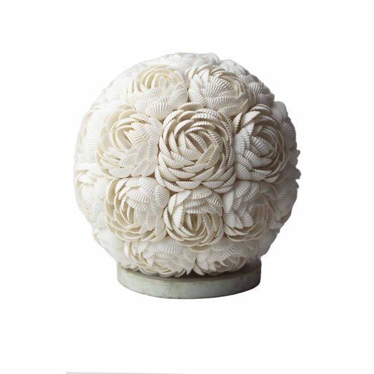 Bordslampa med snäckskal – Rose Globe, 20 cm