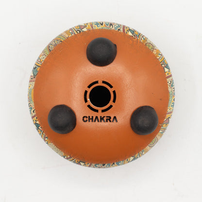 Ståltungtrumma – Om-mandala, 13 × 9 cm
