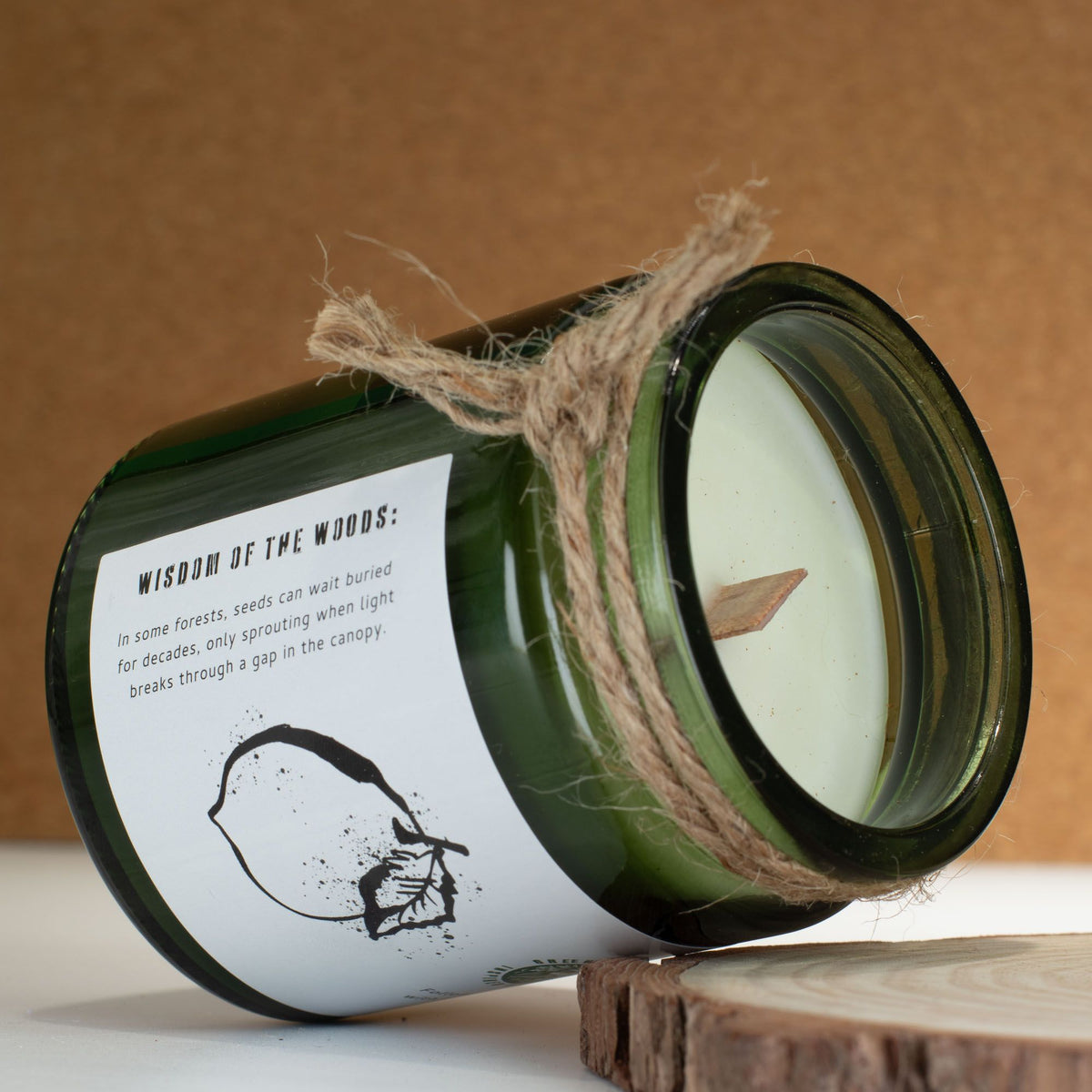 Greenman sojavaxljus med träveke – Forest Resin
