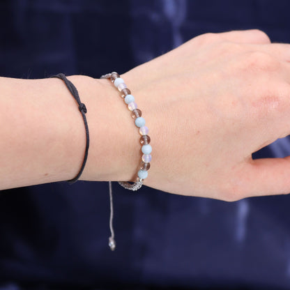 Zodiakljus med kristallarmband – Kräftan