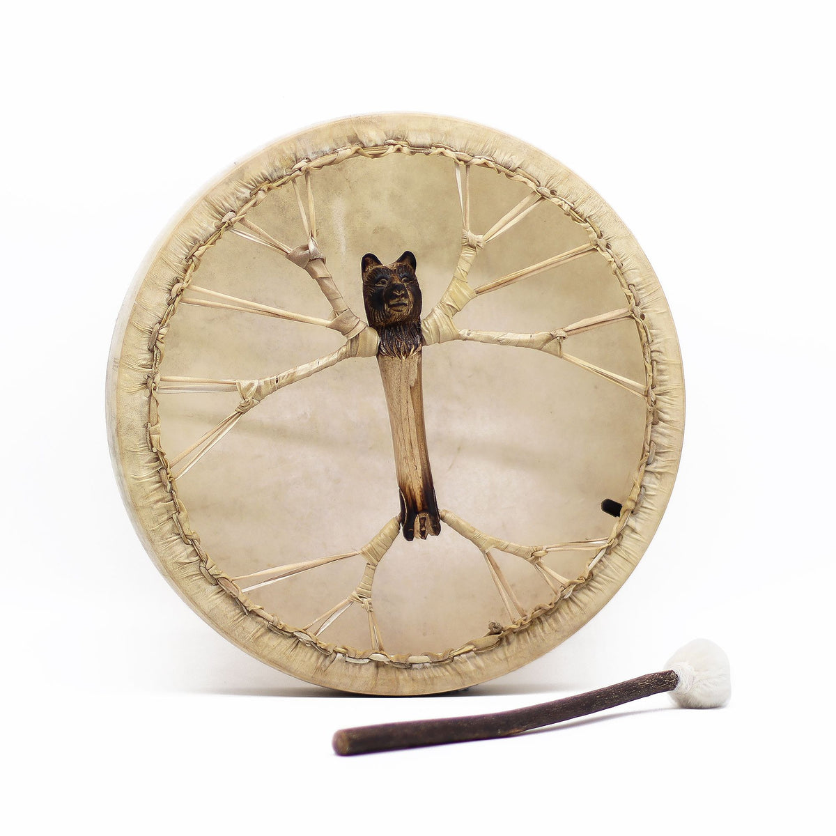 Ställbar ramtrumma med björnmotiv – 40 cm