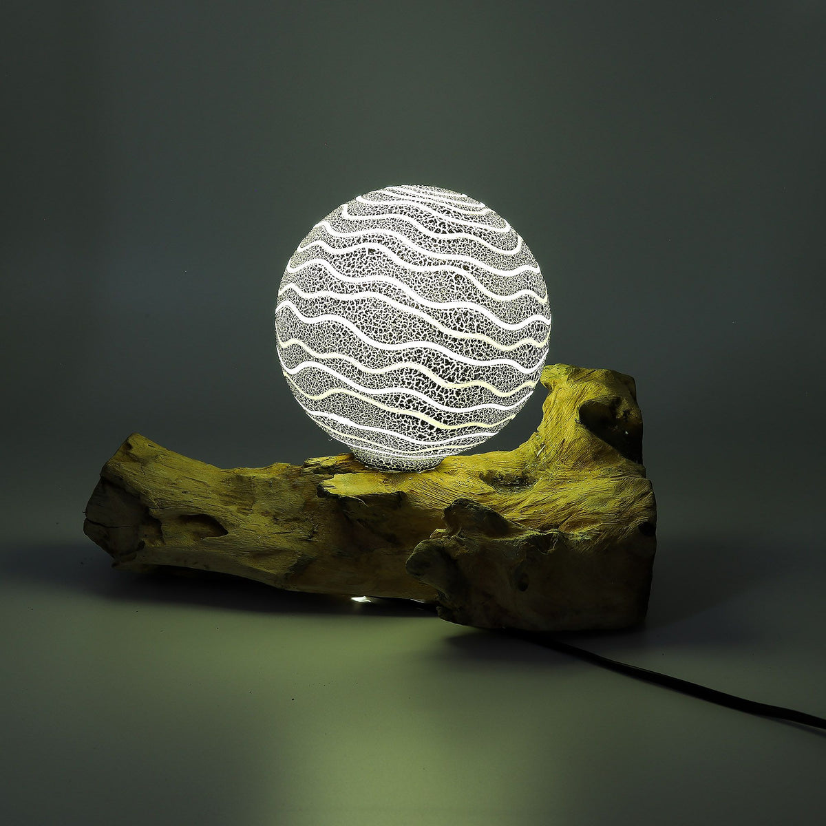DriftGlow-bordslampa – Grey Luna, grå
