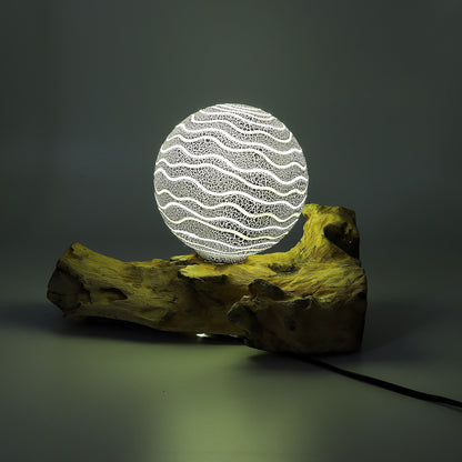 DriftGlow-bordslampa – Grey Luna, grå