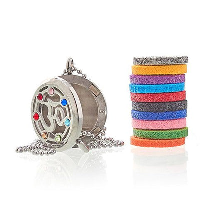 Aromaterapihalsband – Om chakra, 30 mm