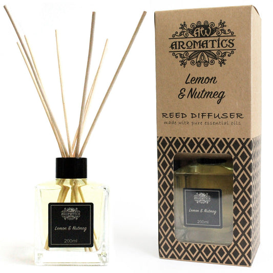 Doftpinnar med eteriska oljor – Citron & muskot, 200 ml