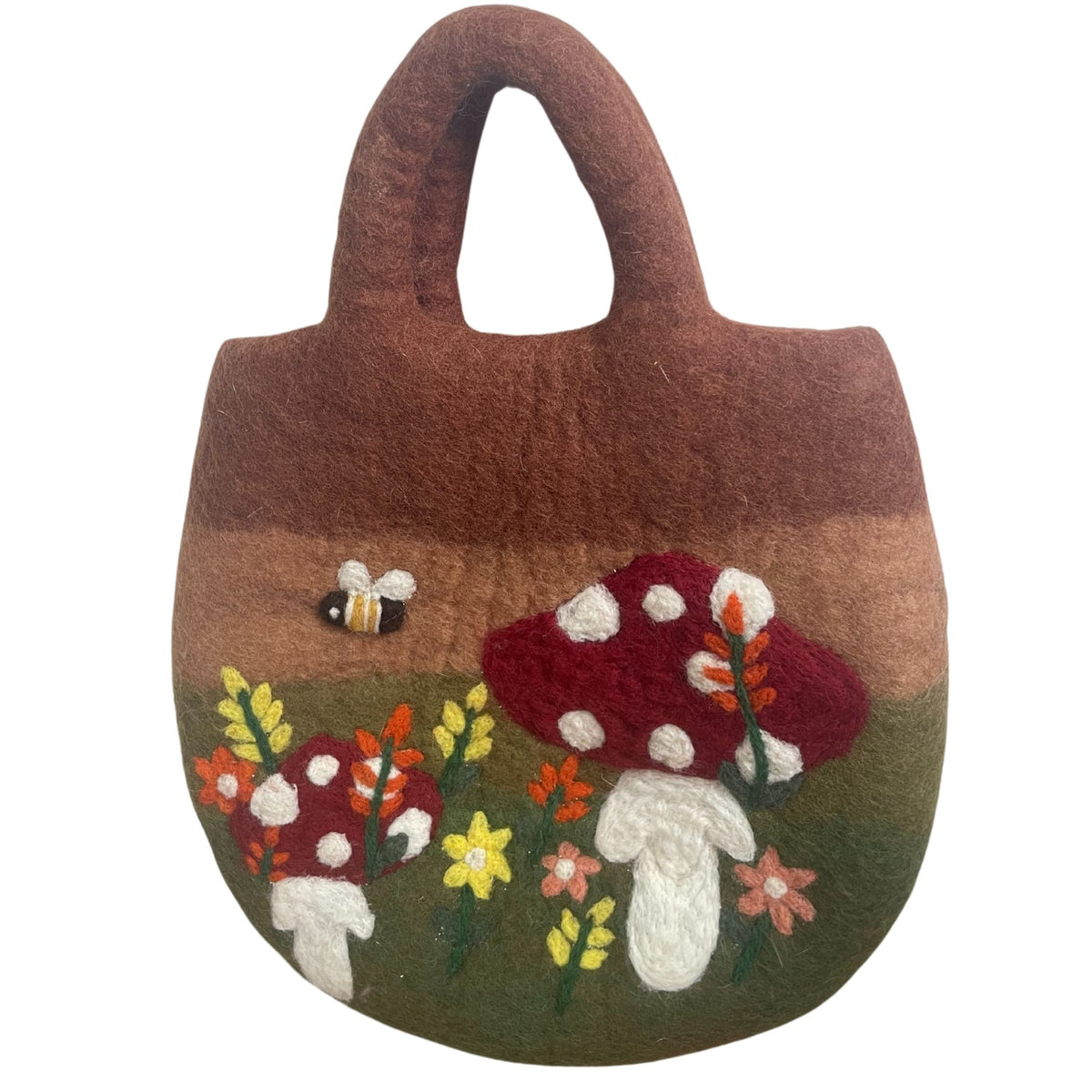 Tovad väska med svampträdgård – 35 × 27 cm