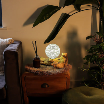 DriftGlow-bordslampa – Grey Luna, grå